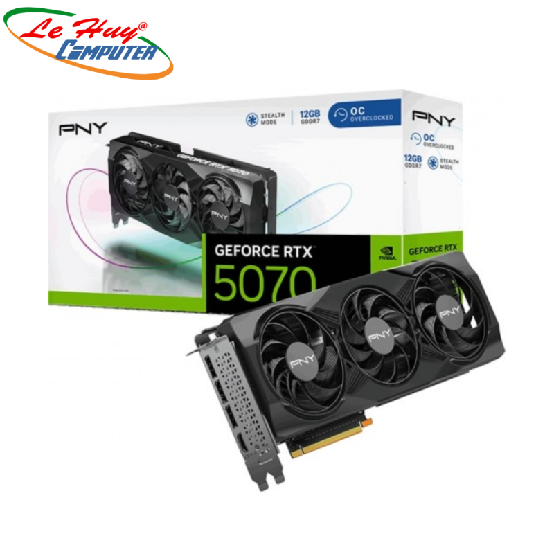 Card màn hình - VGA PNY GeForce RTX 5070 Overclocked Triple Fan GPU