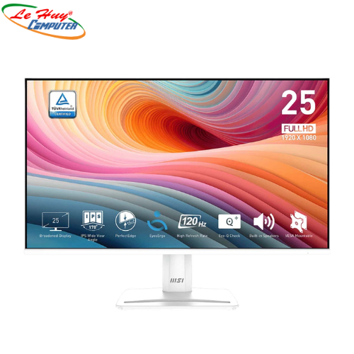 Màn hình MSI PRO MP251W E2 (24.5 inch/FHD/IPS/120Hz/1ms/Loa/Trắng)