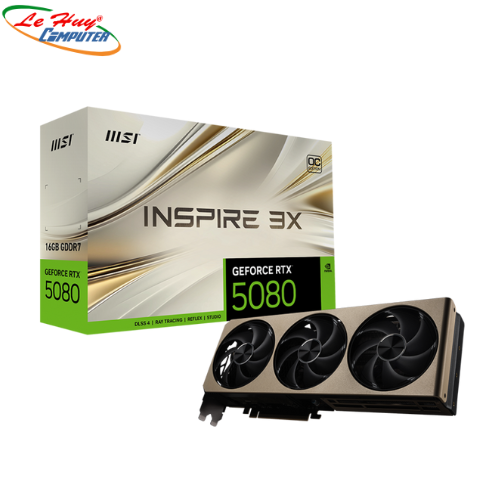 Card Màn Hình - VGA MSI RTX 5080 16G INSPIRE 3X OC
