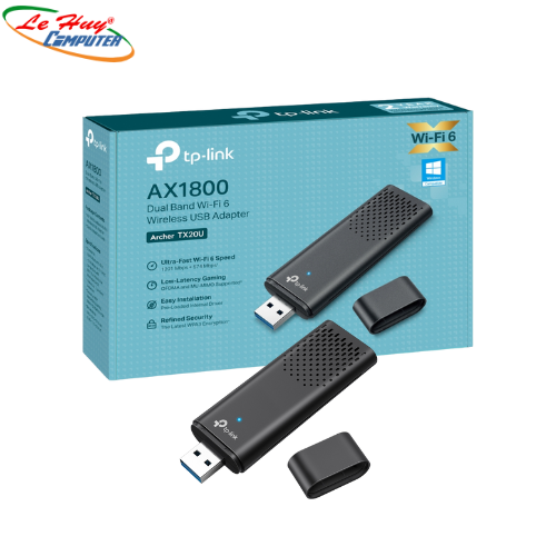 Card mạng không dây USB TP-Link Archer TX20U Chuẩn Wifi 6 AX1800
