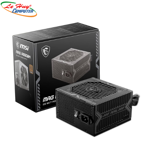 Nguồn Máy Tính MSI MAG A550BNL 550W ( 80 Plus Bronze/Màu Đen)