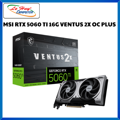 Card Màn Hình - VGA MSI GeForce RTX 5060 Ti 16G VENTUS 2X OC PLUS (GDDR7/ 128 bit)