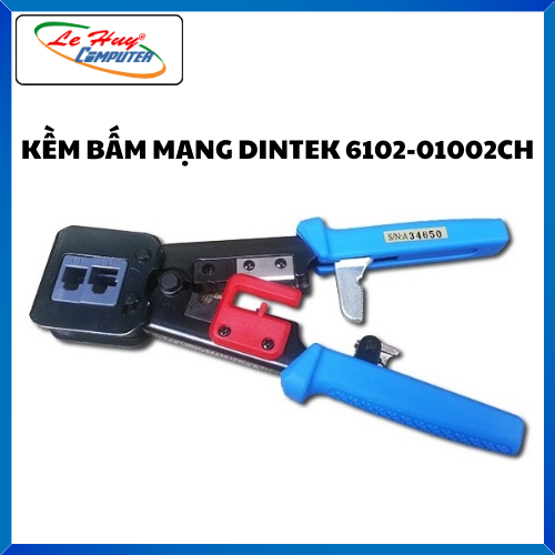 Kềm Bấm Mạng Dintek Crimping Tool , for 6/8P Modular Used RJ45 & RJ11 _ 6102-01002CH