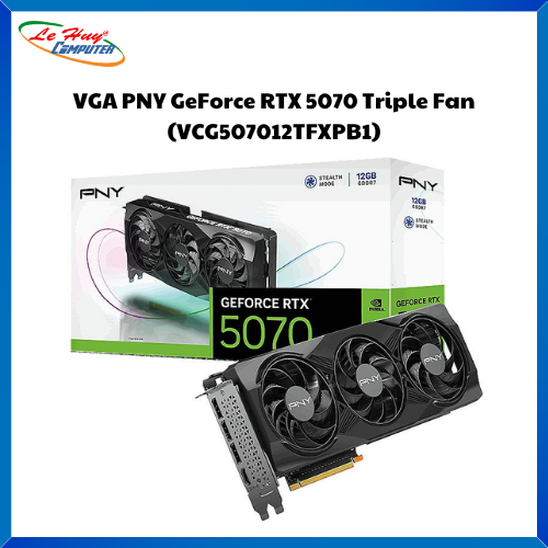 Card màn hình - VGA PNY GeForce RTX 5070 Triple Fan (VCG507012TFXPB1)