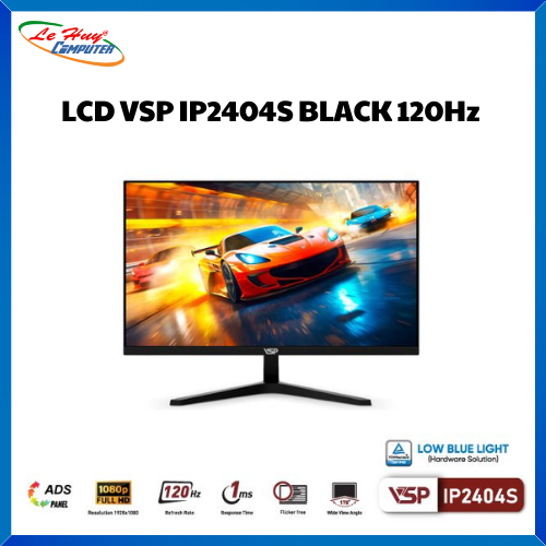 MànHình Máy Tính VSP IP2404S Black 24inch ADS/IPS Tràn Viền
