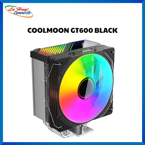 Tản nhiệt khí CPU CoolMoon GT600 ARGB - Black