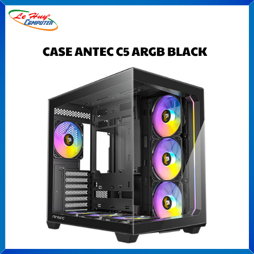 Vỏ Case Antec Mid Tower C5 ARGB Led Trip Black