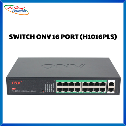 Thiết bị chuyển mạch Switch ONV-H1016PLS 16-port 10/100M PoE