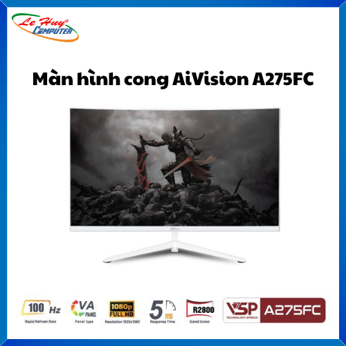 Màn Hình Máy Tính Cong AiVision A275FC (27inch | FHD | VA | 100Hz | 5ms) - White