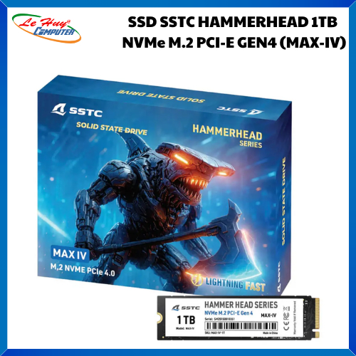 Ổ Cứng SSD SSTC HAMMERHEAD 1TB NVMe M.2 PCI-E GEN4 (MAX-IV)