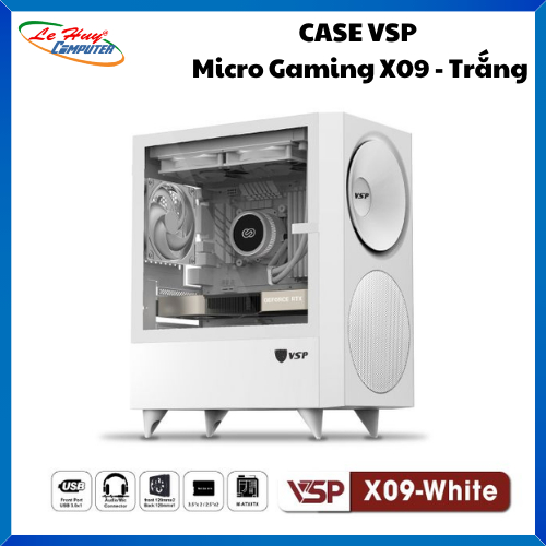 Vỏ Case Máy Tính VSP Micro Gaming X09 - White