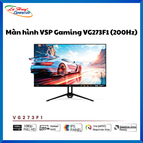 Màn Hình Máy Tính VSP Gaming VG273F1 27 Inch IPS 200Hz Black