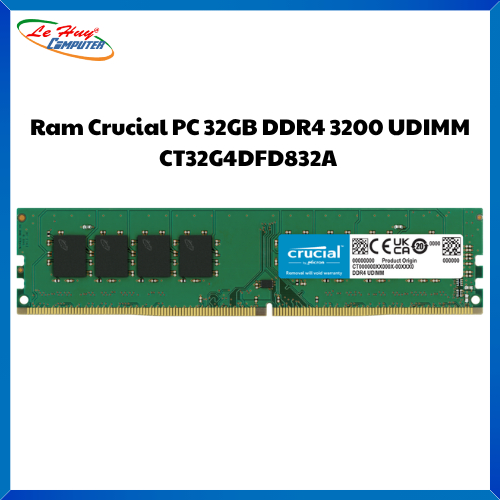 Ram Máy Tính Crucial 32GB DDR4 Bus 3200Mhz CT32G4DFD832A