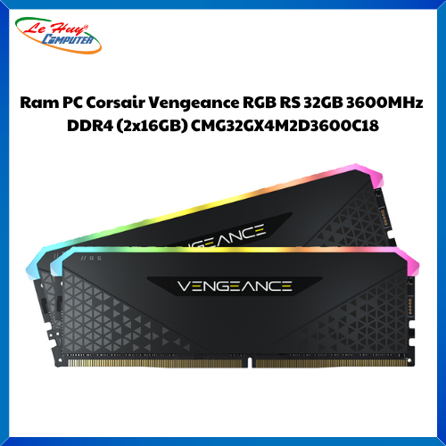 Ram Máy Tính Corsair Vengeance RGB RS 32GB 3600MHz DDR4 (2x16GB) (CMG32GX4M2D3600C18)