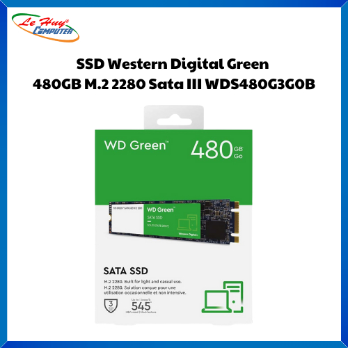 Ổ Cứng SSD Western Digital Green 480GB M.2 2280 Sata III (WDS480G3G0B)