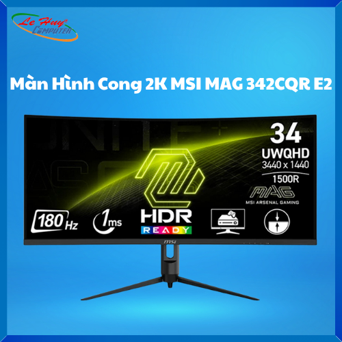 Màn Hình Cong Gaming MSI MAG 342CQR E2 (34 inch - VA - UWQHD - 180Hz - 1ms - Cong)