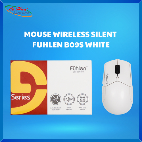 Chuột Máy Tính Không Dây Fuhlen B09S Dual Modes (White)