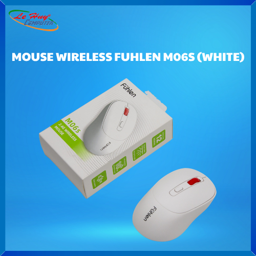 Chuột Máy Tính Không Dây Fuhlen M06S White