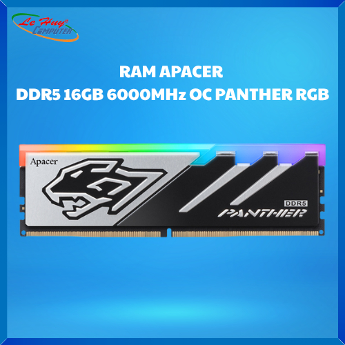 Ram Máy Tính APACER DDR5 16GB (1x16GB) 6000MHZ OC Panther RGB