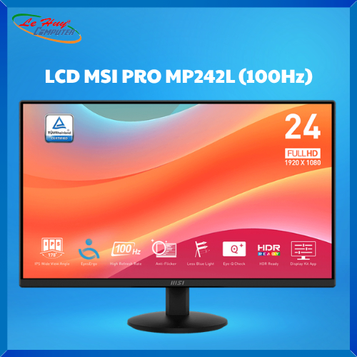 Màn hình máy tính MSI PRO MP242L (23.8 inch - IPS - 100Hz - FHD - 1ms)