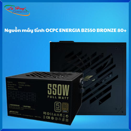 Nguồn Máy Tính OCPC ENERGIA BZ550 BRONZE 80+, Công Suất 550W