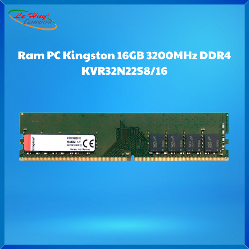 Ram Máy Tính Kingston 16GB 3200MHz DDR4 KVR32N22S8/16