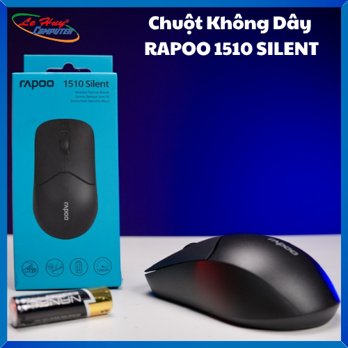 Chuột không dây Rapoo 1510 Silent Đen