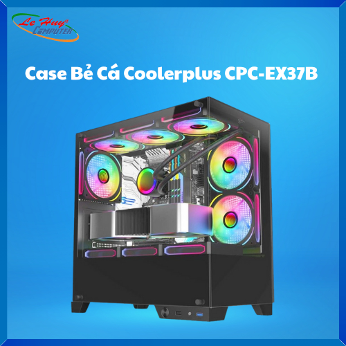 Vỏ Máy Tính Bể Cá Coolerplus CPC-EX37B (Đen - No Fan)