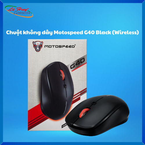 Chuột máy tính không dây Motospeed G40 Black (Wireless)
