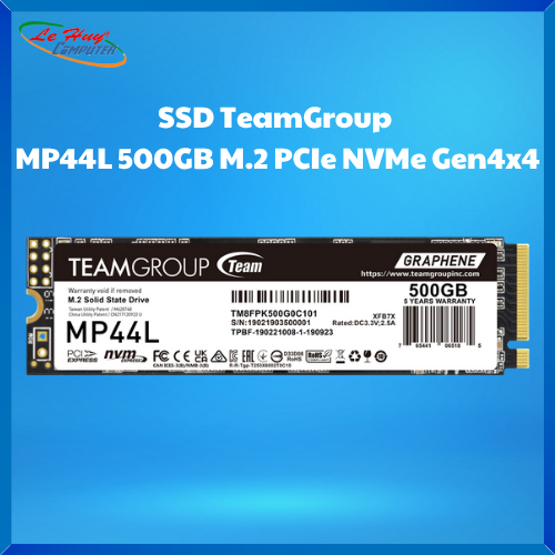 Ổ cứng SSD gắn trong TeamGroup MP44L 500GB M.2 PCIe NVMe Gen4x4
