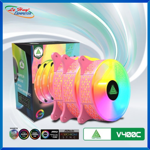 Fan Case VSP V400C Led RGB - Hồng (1 Fan)