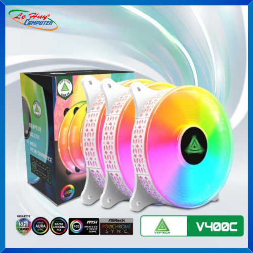 Fan Case VSP V400C Led RGB - Trắng (1 Fan)