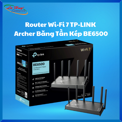 Thiết bị mạng - Router Wi-Fi 7 TP-LINK Archer BE400 Băng Tần Kép BE6500