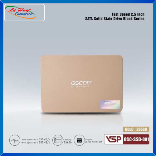Ổ cứng SSD OSCOO 256GB 2.5inch SATA3 GOLD
