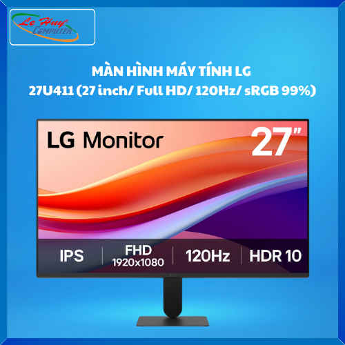 MÀN HÌNH MÁY TÍNH LG 27U411 (27 inch/ IPS/ Full HD/ 120Hz/ sRGB 99%)