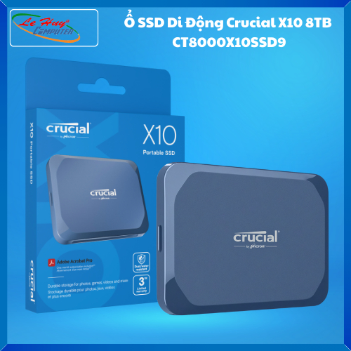 Ổ SSD Di Động Crucial X10 8TB CT8000X10SSD9