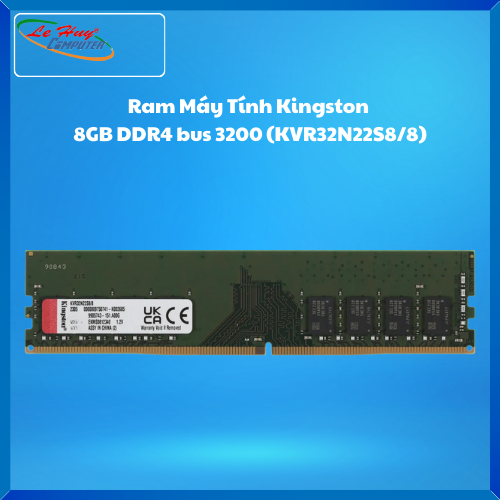 Ram Máy Tính Kingston  8GB DDR4 bus 3200 (KVR32N22S8/8)