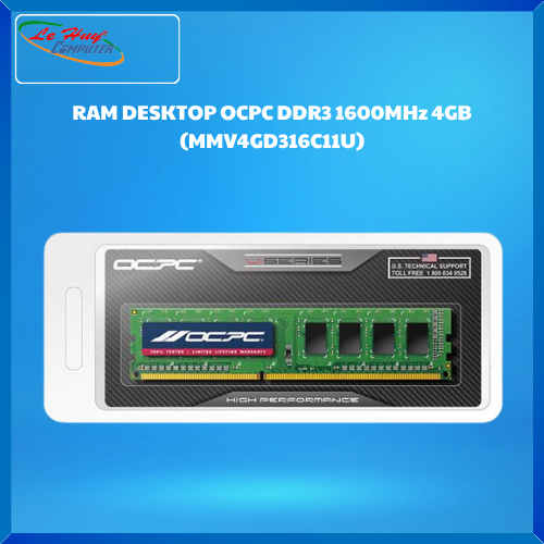 RAM Máy Tính OCPC DDR3 1600MHz 4GB (MMV4GD316C11U)