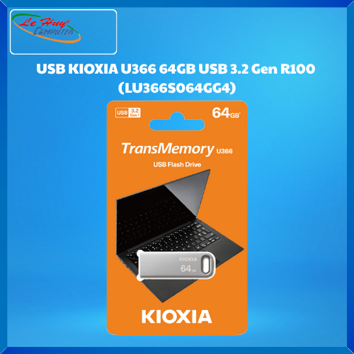 USB KIOXIA U366 64GB USB 3.2 Gen R100 (LU366S064GG4)