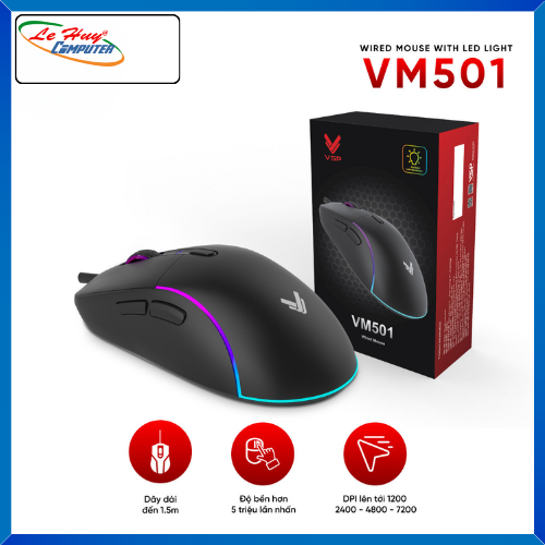 Chuột Máy Tính Có Dây VSP VM501