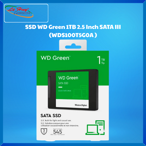 Ổ Cứng SSD Western Digital Green 1TB 2.5 inch Sata 3 (WDS100T5G0A)