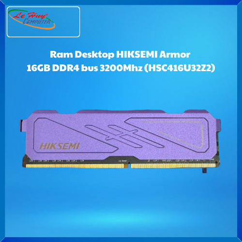Ram Máy Tính HIKSEMI Armor 16GB DDR4 bus 3200Mhz (HSC416U32Z2) Màu Tím