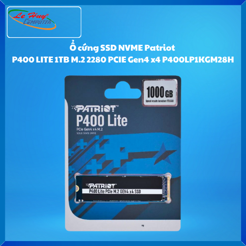 Ổ cứng SSD NVME Patriot P400 LITE 1TB M.2 2280 PCIE Gen4 x4 (3500MBS/2700MBS) - P400LP1KGM28H