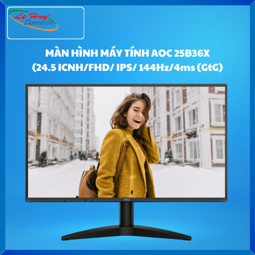 Màn Hình Máy Tính AOC 25B36X (24.5 ICNH/FHD/ IPS/ 144Hz/4ms (GtG)