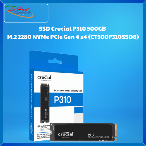 Ổ Cứng SSD Crucial P310 500GB  M.2 2280 NVMe PCIe Gen 4 x4 (CT500P310SSD8)
