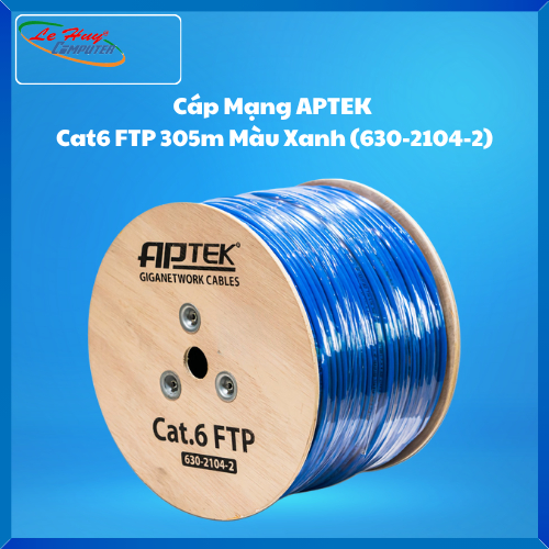 Cáp Mạng APTEK Cat6 FTP 305m Màu Xanh (630-2104-2)