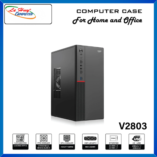 Vỏ Case Máy Tính VSP V2803 No Fan