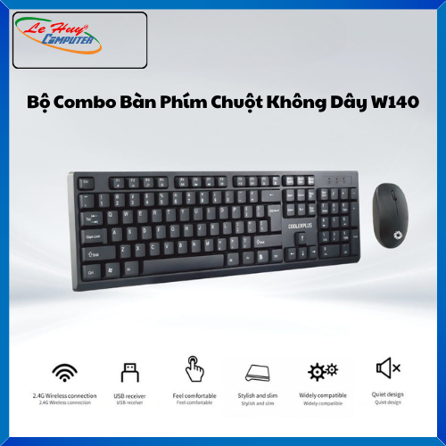 Bộ Combo Bàn Phím Chuột Không Dây COOLERPLUS W140