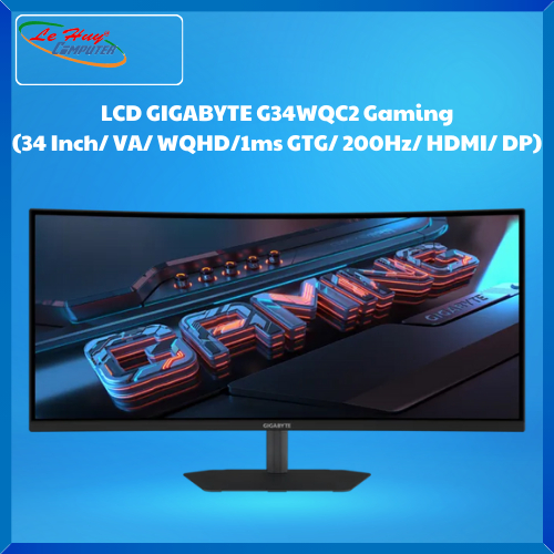 Màn Hình Máy Tính Gaming Monitor Gigabyte G34WQC2 (34 Inch/ VA/ WQHD/1ms GTG/ 200Hz/ HDMI/ DP)