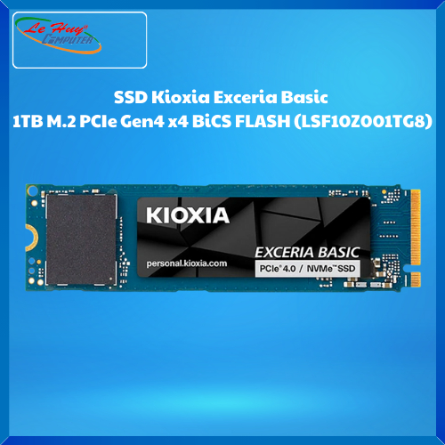 Ổ cứng SSD Kioxia Exceria Basic 1TB M.2 PCIe Gen4 x4 BiCS FLASH (LSF10Z001TG8)